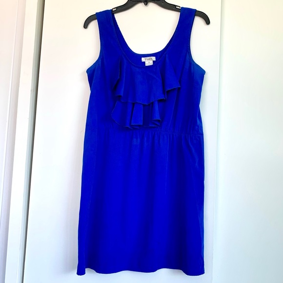 Blue Ruffled Mini Dress - Picture 5 of 5